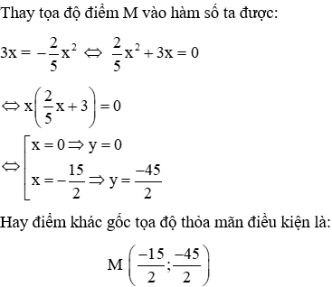 Trắc nghiệm Đồ thị hàm số y = ax^2 (a ≠ 0) có đáp án