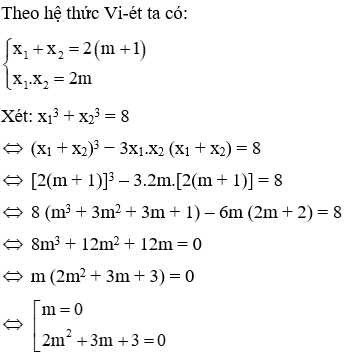 Trắc nghiệm Hệ thức Vi-ét và ứng dụng có đáp án (phần 2)