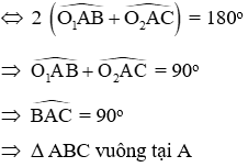 Trắc nghiệm Vị trí tương đối của hai đường tròn có đáp án