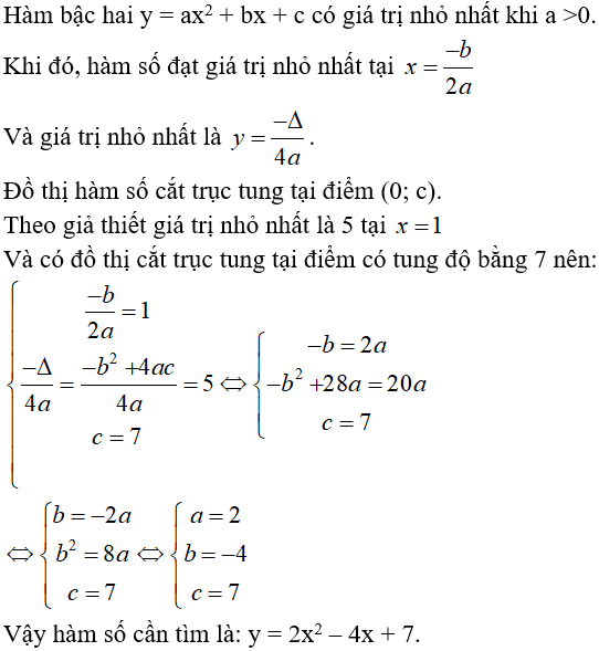 Đề kiểm tra Đại số 10 Chương 2 có đáp án