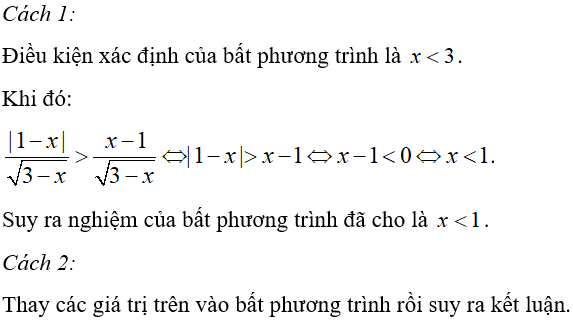 32 câu trắc nghiệm Bất phương trình và hệ bất phương trình một ẩn có đáp án