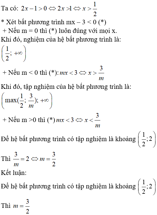 32 câu trắc nghiệm Bất phương trình và hệ bất phương trình một ẩn có đáp án