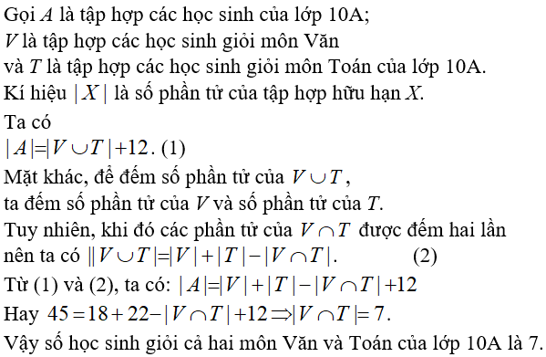 17 câu trắc nghiệm Các phép toán tập hợp có đáp án