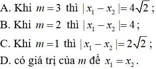 Trắc nghiệm Đại số 10 Ôn tập Chương 3 (có đáp án): Phương trình. Hệ phương trình