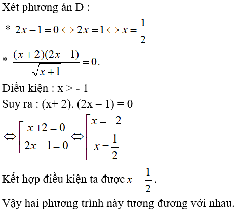 Trắc nghiệm Đại số 10 Chương 3 (có đáp án): Phương trình. Hệ phương trình