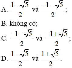 Trắc nghiệm Đại số 10 Chương 3 (có đáp án): Phương trình. Hệ phương trình