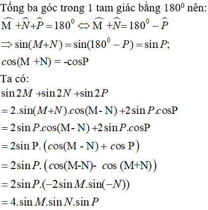 Trắc nghiệm Đại số 10 Ôn tập Chương 6 (có đáp án): Cung và góc lượng giác. Công thức lượng giác