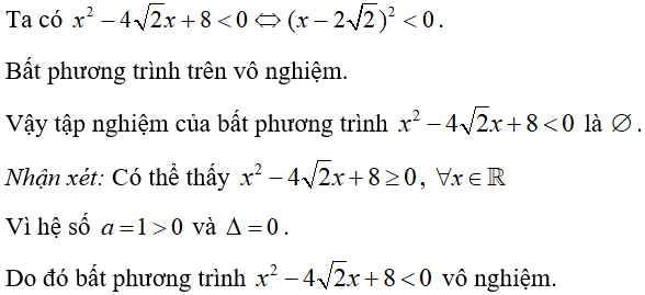 50 câu trắc nghiệm Dấu của tam thức bậc hai có đáp án