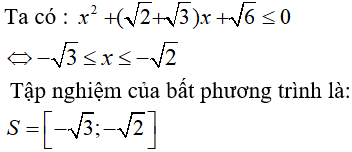 50 câu trắc nghiệm Dấu của tam thức bậc hai có đáp án