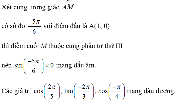 17 câu trắc nghiệm Giá trị lượng giác của góc (cung) lượng giác có đáp án