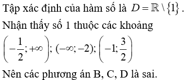 18 câu trắc nghiệm Hàm số có đáp án