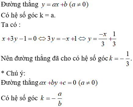 17 câu trắc nghiệm Hàm số y = ax + b có đáp án