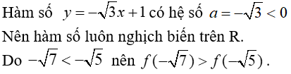 17 câu trắc nghiệm Hàm số y = ax + b có đáp án