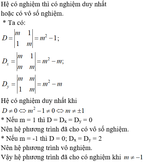 10 câu trắc nghiệm Phương trình và hệ phương trình bậc nhất nhiều ẩn có đáp án