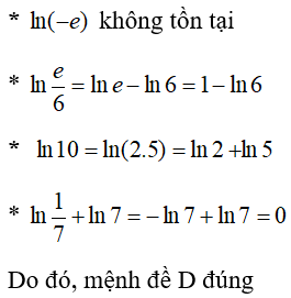 Bài tập trắc nghiệm Giải tích 12 | Câu hỏi trắc nghiệm Giải tích 12