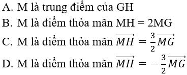 Bài tập trắc nghiệm Hình học 10 | Câu hỏi trắc nghiệm Hình học 10