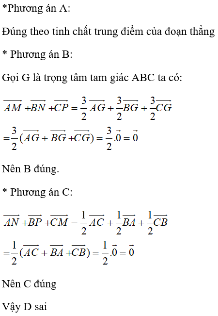 Bài tập trắc nghiệm Hình học 10 | Câu hỏi trắc nghiệm Hình học 10