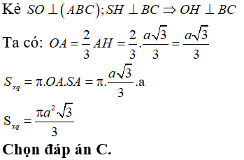 Bài tập trắc nghiệm Hình học 12 | Câu hỏi trắc nghiệm Hình học 12