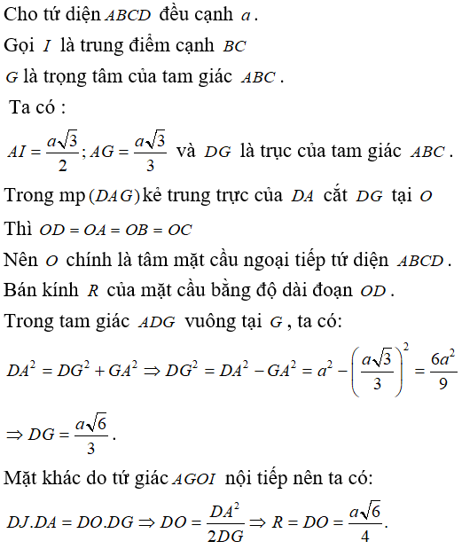 Bài tập trắc nghiệm Hình học 12 | Câu hỏi trắc nghiệm Hình học 12