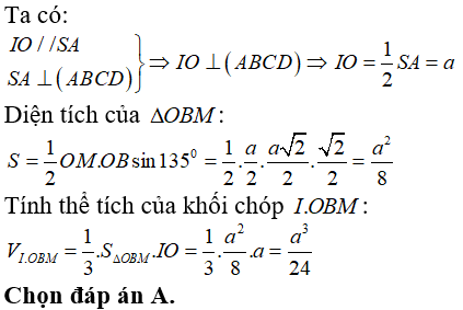 Bài tập trắc nghiệm Hình học 12 | Câu hỏi trắc nghiệm Hình học 12