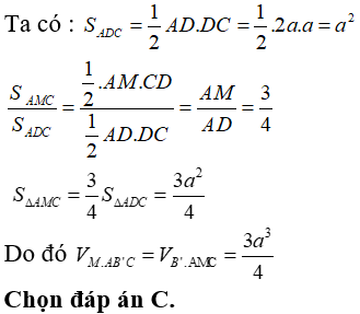 Bài tập trắc nghiệm Hình học 12 | Câu hỏi trắc nghiệm Hình học 12