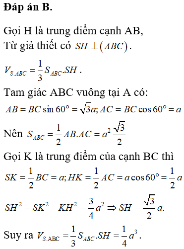 Bài tập trắc nghiệm Hình học 12 | Câu hỏi trắc nghiệm Hình học 12