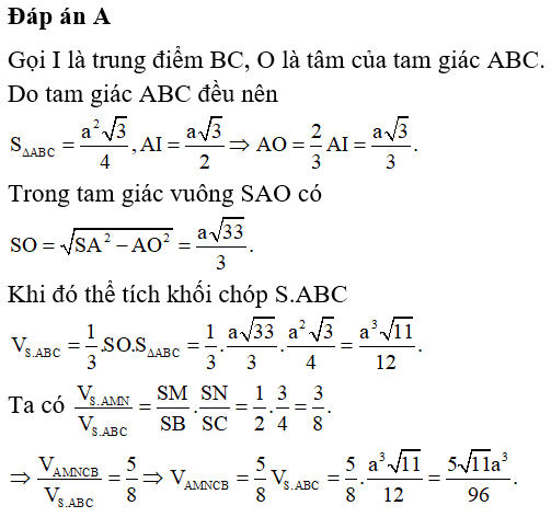 Bài tập trắc nghiệm Hình học 12 | Câu hỏi trắc nghiệm Hình học 12