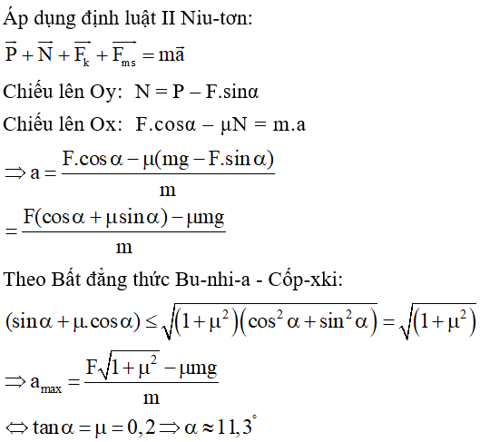  24 câu trắc nghiệm Ba định luật Niu - Tơn cực hay có đáp án (phần 2) 