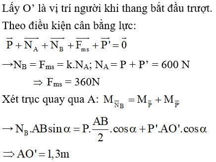  30 câu trắc nghiệm Cân bằng của một vật có trục quay cố định - Momen lực cực hay có đáp án (phần 2) 