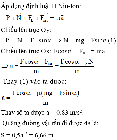  10 câu trắc nghiệm Chuyển động tịnh tiến của vật rắn - Chuyển động quay của vật rắn quanh một trục cố định cực hay có đáp án 