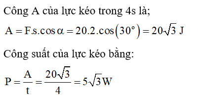  25 câu trắc nghiệm Công và công suất cực hay có đáp án (phần 2) 