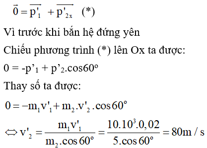  27 câu trắc nghiệm Động lượng - Định luật bảo toàn động lượng cực hay có đáp án (phần 2) 