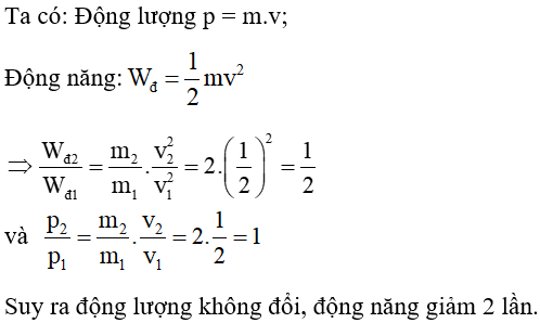  15 câu trắc nghiệm Động năng cực hay có đáp án 