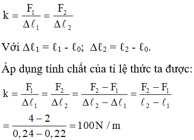  15 câu trắc nghiệm Lực đàn hồi của lò xo - Định luật húc cực hay có đáp án 