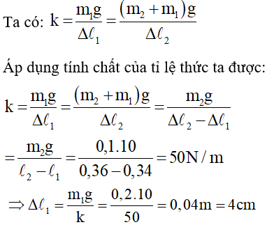  15 câu trắc nghiệm Lực đàn hồi của lò xo - Định luật húc cực hay có đáp án 