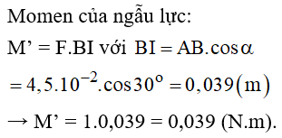  11 câu trắc nghiệm Ngẫu lực cực hay có đáp án 