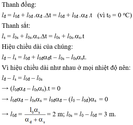  25 câu trắc nghiệm Sự nở vì nhiệt của vật rắn cực hay có đáp án (phần 2) 