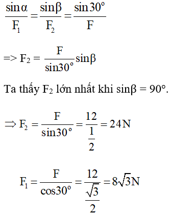  20 câu trắc nghiệm Tổng hợp và phân tích lực - Điều kiện cân bằng của chất điểm cực hay có đáp án (phần 2) 