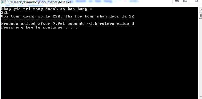 Bài tập về lệnh IF-ELSE trong C++