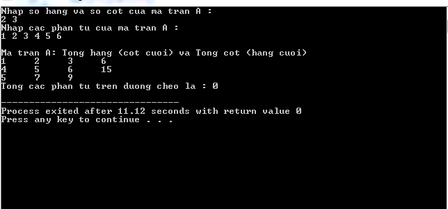 Bài tập về Mảng trong C++