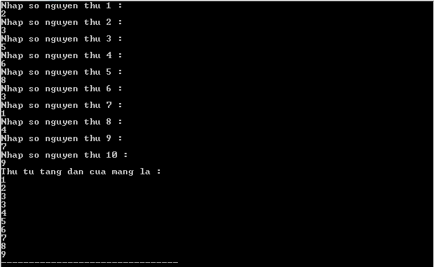 Bài tập về Mảng trong C++