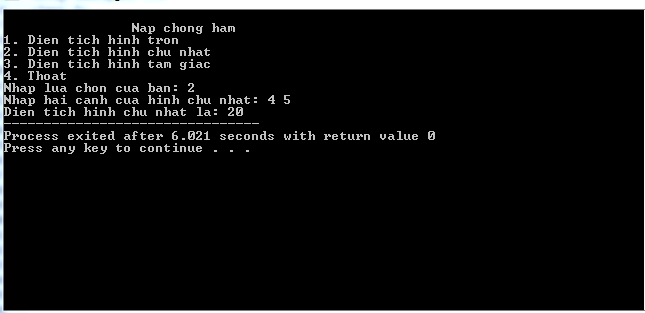 Bài tập về Hàm trong C++