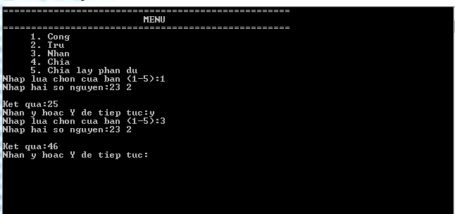 Bài tập về Hàm trong C++