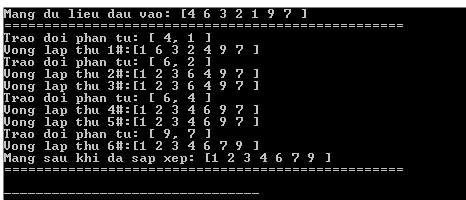 Sắp xếp chọn (Selection Sort) trong C