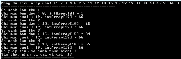 Tìm kiếm nhị phân (Binary Search) trong C