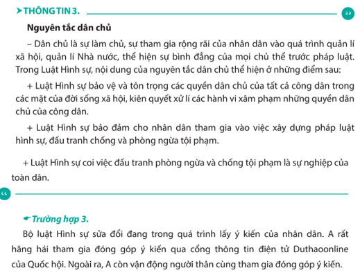 Theo em, trong trường hợp trên, bà A đã thực hiện quyền gì của mình?