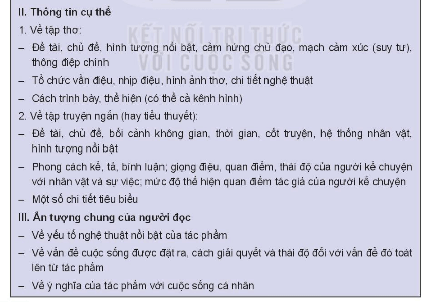 Soạn bài Đọc một tập thơ, một tập truyện ngắn hoặc một tiểu thuyết | Chuyên đề Văn 10 Kết nối tri thức