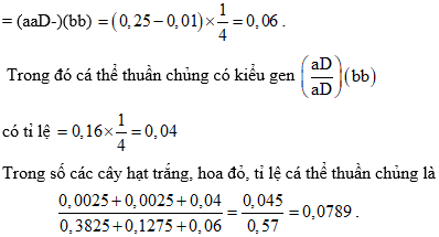 Cách giải bài tập xác suất trong quy luật di truyền – di truyền liên kết gen và hoán vị gen