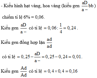 Cách giải bài tập xác suất trong quy luật di truyền – di truyền liên kết gen và hoán vị gen