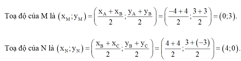Cho hình chữ nhật ABCD với bốn đỉnh A(–4; 3), B(4; 3), C(4; –3), D(–4; –3) (ảnh 1)